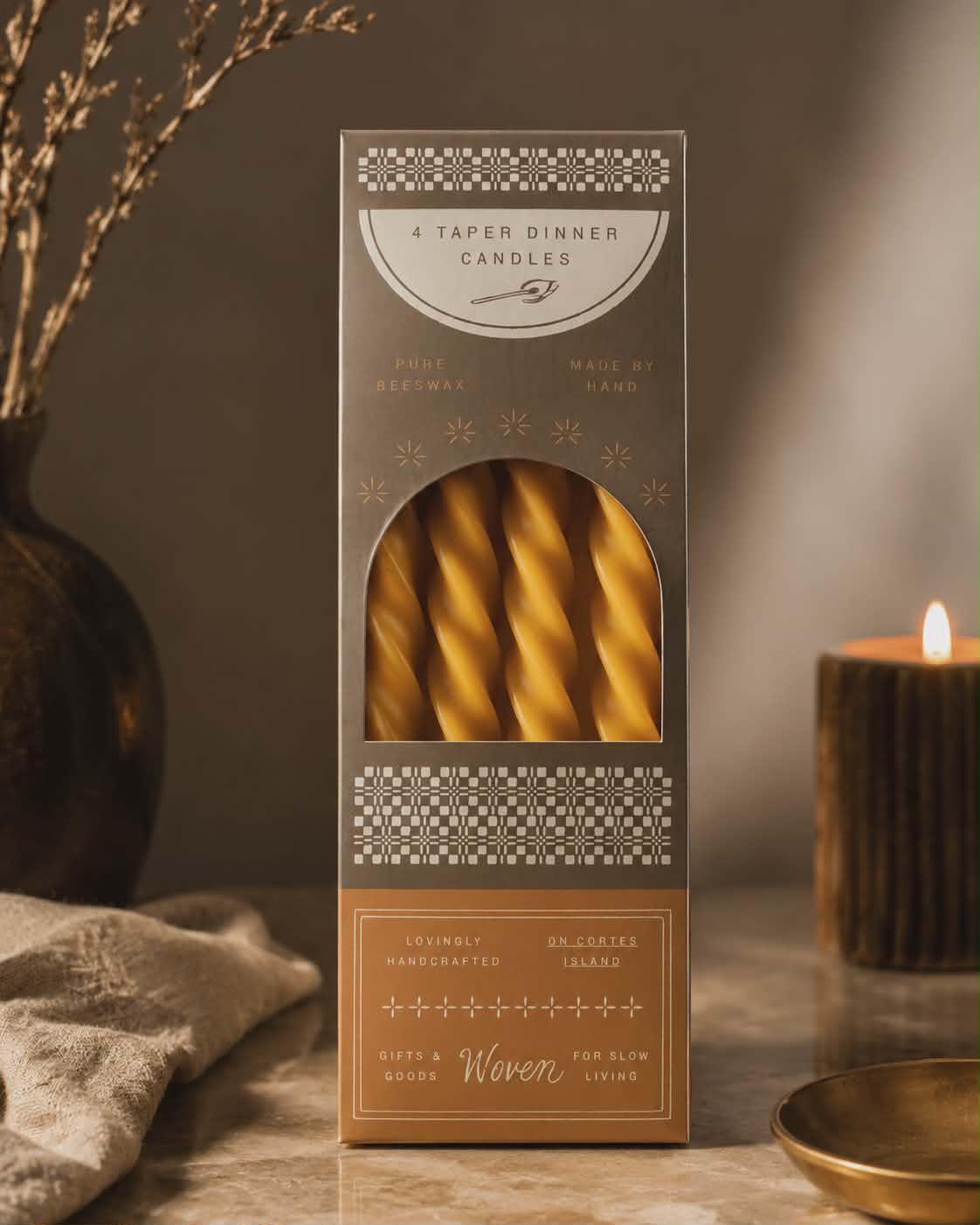 Beeswax Dinner Tapers