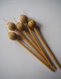 Beeswax Poppy pod candle